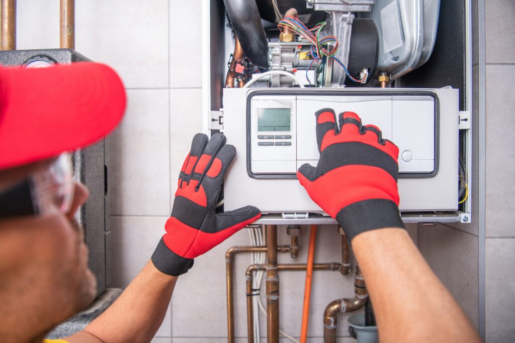 gas boiler control panel maintenance